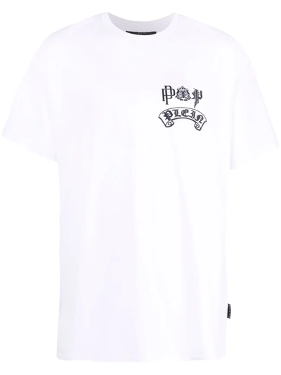 Philipp Plein Logo T-shirt In Weiss