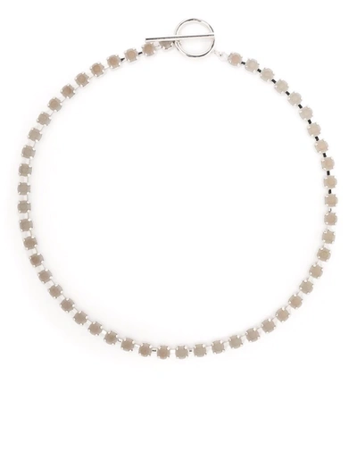 Isabel Marant Gem-embellished Choker In Grau