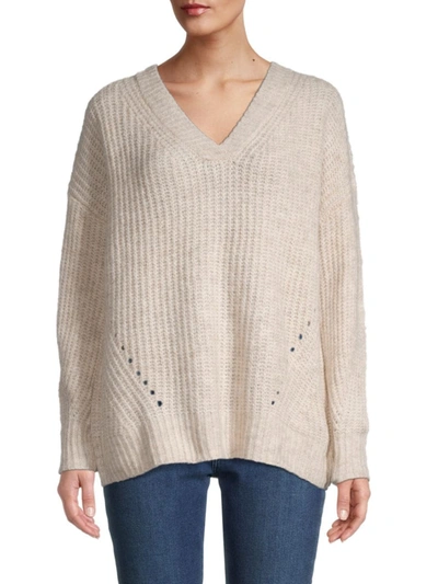 Max Studio Women's Dolman-sleeve Wool-blend Sweater In Beige