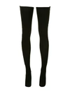 DION LEE STRETCH RIBBED STOCKINGS