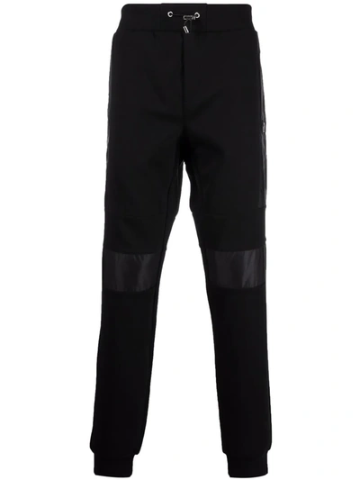 Philipp Plein Drawstring-waist Cotton Track Trousers In Black