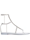 Giuseppe Zanotti Shaula Open-toe Sandals In Silver