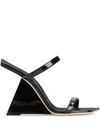 GIUSEPPE ZANOTTI LILII BOREA WEDGE SANDALS