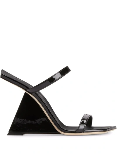 Giuseppe Zanotti Lilii Borea Wedge Sandals In Black