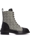 GIUSEPPE ZANOTTI MALICK MONOGRAM BOOTS