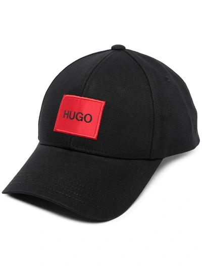 Hugo Boss Logo-patch Cap In Black