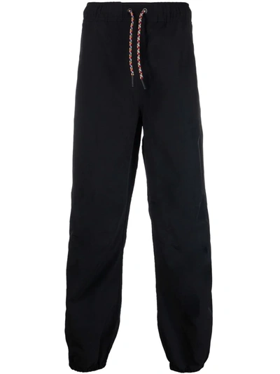 Marcelo Burlon County Of Milan Embroidered Cross Cotton Sweatpants In Black/multi