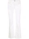 Alberta Ferretti Slim Fit Trousers In White