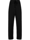 JAMES PERSE FRENCH-TERRY CROPPED TRACK PANTS