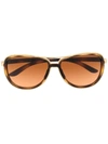 Oakley Split Time Pilot-frame Sunglasses In Gold