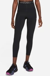Nike Women's  Pro High-waisted 7/8 Leggings With Pockets In Black