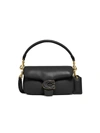 Coach Pillow Tabby 18 Leather Shoulder Bag In Black