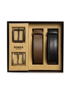 Shinola 2-piece Leather Belt Gift Set In Black/brown