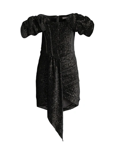 lavish alice black sequin dress Lavish Alice Plus Velvet Sequin Asymmetric Mini Dress In Black