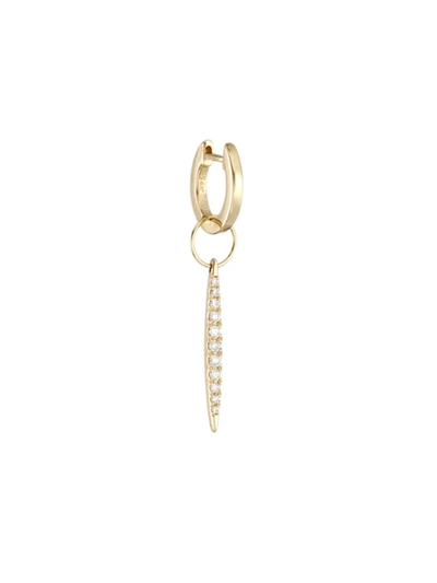 Sydney Evan Women's 14k Yellow Gold & Diamond Small Needle Drop Earring