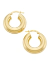 Saks Fifth Avenue 14k Gold Tube Hoop Earrings In Yellow