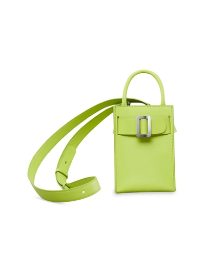 Boyy Bobby Tourist Leather Tote Crossbody Bag In Key Lime