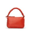 Altuzarra Small Braided Leather Top Handle Bag In Red Rock