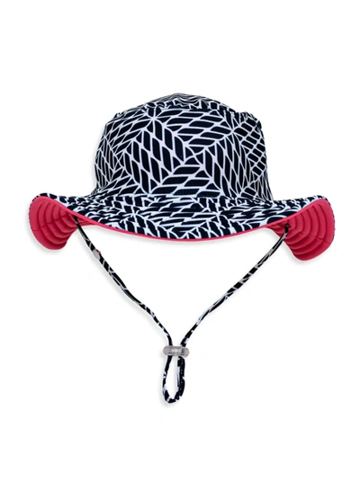 Snapper Rock Nautical Knots Reversible Bucket Hat In Navy