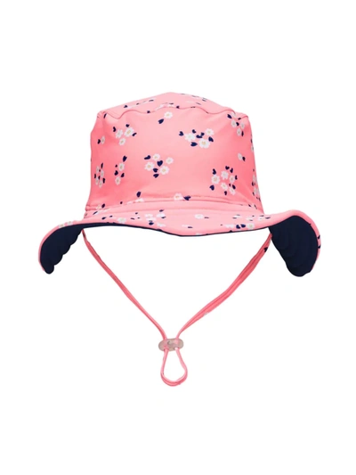 Snapper Rock Babies' Ditsy Coral Reversible Bucket Hat