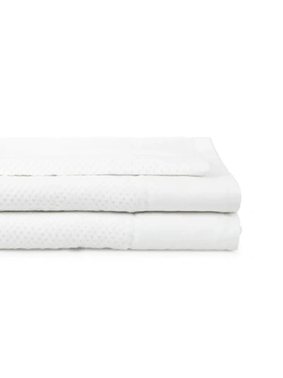 Downtown Company Spa Collection 3-piece Long Staple Cotton Lux Spa Towel Set In White