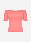 Alexander Mcqueen Cold-shoulder Knitted Top