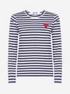 Comme Des Garçons Play Striped Long-sleeved T-shirt