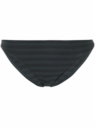 Eres Backgammon Hasard Striped Bikini Briefs In Caviar Noir