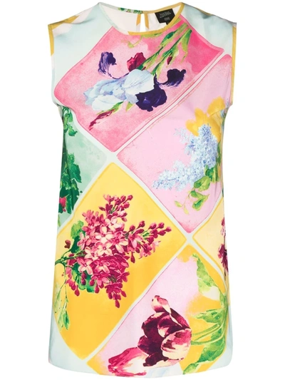 Pre-owned Jean Paul Gaultier 2000s Floral-print Waistcoat In Pink