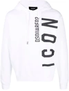 Dsquared2 Icon Printed Logo Sweatshirt In White