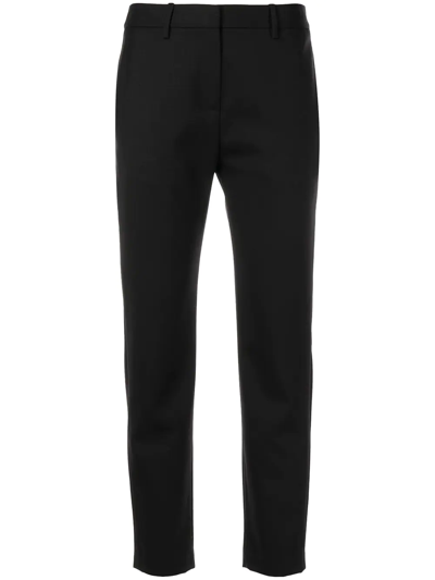 Nili Lotan High-waisted Slim Trousers In Black