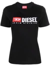 Diesel Logo Short-sleeve T-shirt In Black 1