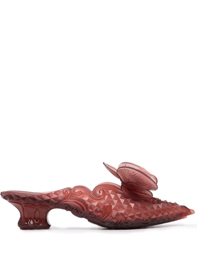 Y/project X Melissa Floral Point Mules In Pink | ModeSens