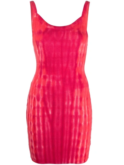 Cotton Citizen Verona Tie-dye Tank Dress In Cherry Ripple