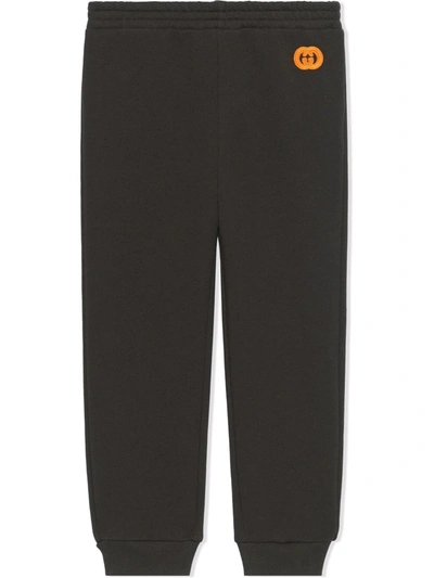 Gucci Kids' Gg-appliqué Track Pants In Black