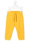 Dolce & Gabbana Embroidered Logo Track Trousers In Yellow