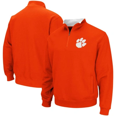 Colosseum Men's Orange Clemson Tigers Tortugas Logo Quarter-zip Pullover Jacket