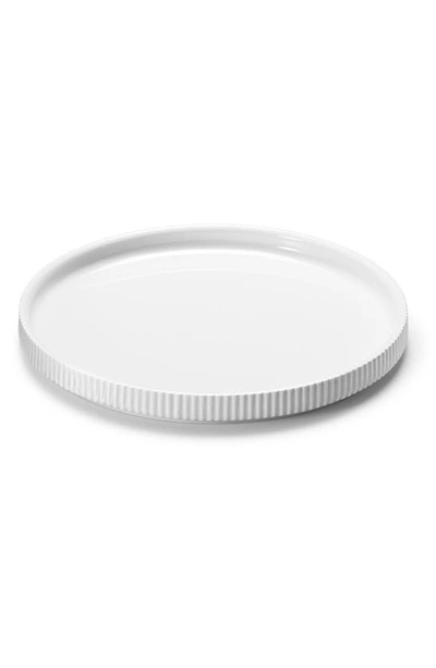 Georg Jensen Bernadotte Set Of Four Lunch Plates In White