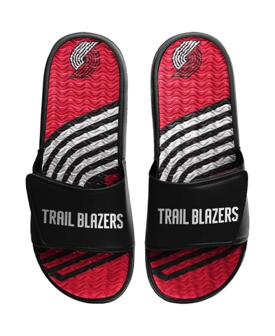 Foco Men's Red Portland Trail Blazers Wordmark Gel Slide Sandals