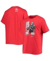 NIKE MEN'S DAMIAN LILLARD RED PORTLAND TRAIL BLAZERS SELECT SERIES ROOKIE OF THE YEAR NAME AND NUMBER T-S