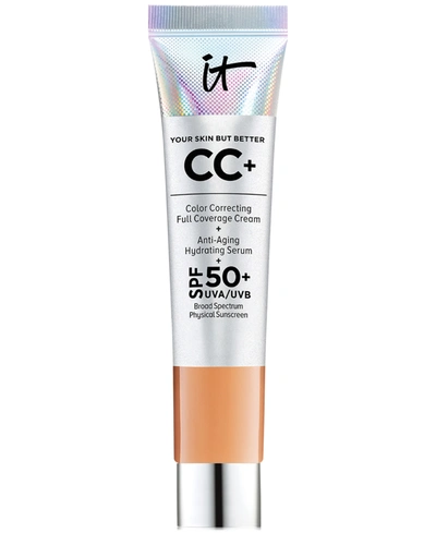 It Cosmetics Cc+ Cream With Spf 50+ Travel Size In Tan