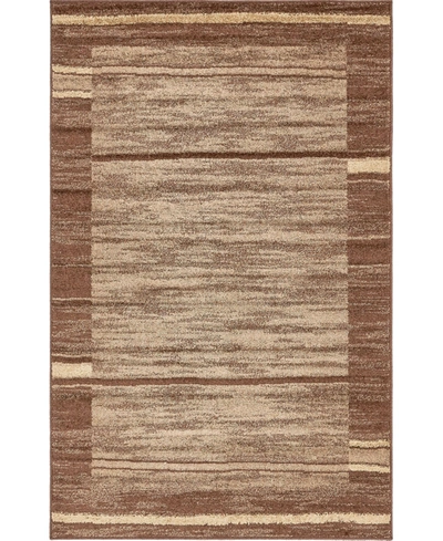 Bayshore Home Jasia Jas11 5' X 8' Area Rug In Brown