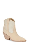 Dolce Vita Women's Nashe Western Booties Women's Shoes In Vanilla Nubuck