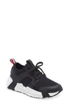 Moncler Lunarove Neoprene Low-top Sneakers In Black