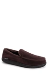 Muk Luks Faux Shearling Lined Moccasin Slipper In Camel