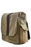 VINTAGE ADDICTION RECYCLED MILITARY TENT BACKPACK