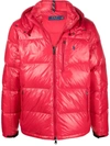 POLO RALPH LAUREN GLOSSY-FINISH HOODED PUFFER JACKET