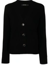 Lisa Yang Danni Patch-pocket Cashmere Cardigan In Black