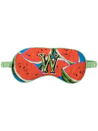 Jessica Russell Flint W For Watermelon Eye Mask In Red