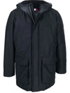 Tommy Hilfiger Rockie Waxed Parka Coat In Blue